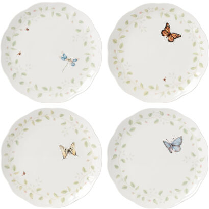 Zestaw 4 talerzy obiadowych Butterfly Meadow Petite